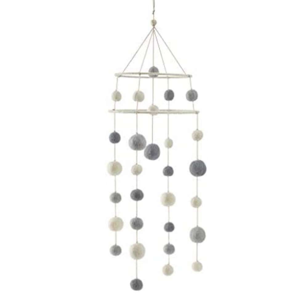 Pehr Baby Mobile in gray pebble